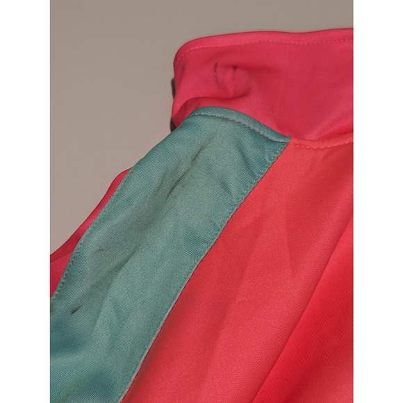 Vintage Encrypted Womens Pink Striped Color block Track Suit Size XL Drippin - Picture 6 of 16